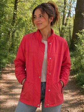 Vintage Fen-Nelli Sport Red Windbreaker Jacket | Retro Lightweight Coat